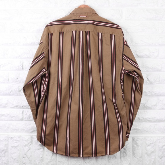 Vintage 90s Stripes Tommy Hilfiger Button Down - Picture 5 of 5